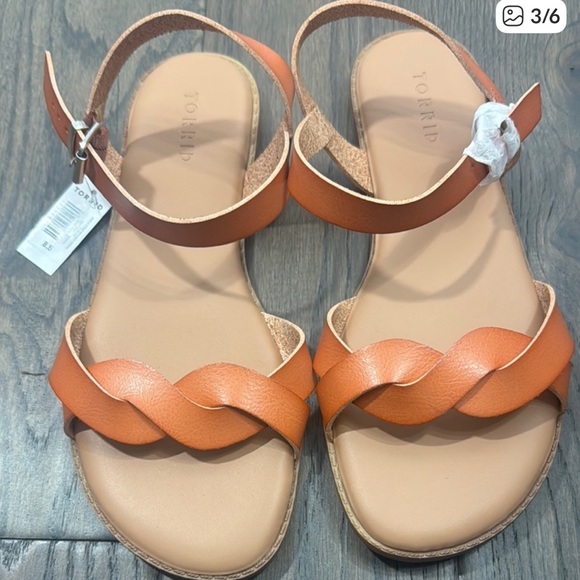 Torrid Ankle Strap Braided Sandal (WW) - Picture 4 of 4